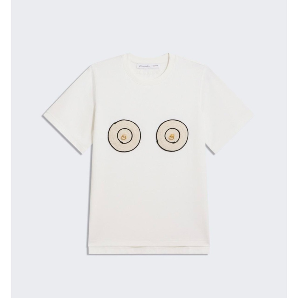 Schiaparelli Embroidered Breasts Tee (WITH TAGS)
